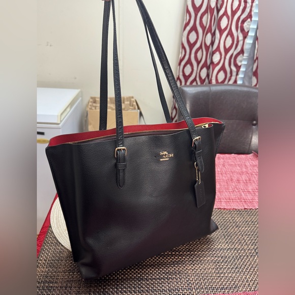 Coach Handbags - Coach Black and Red Tote Bag